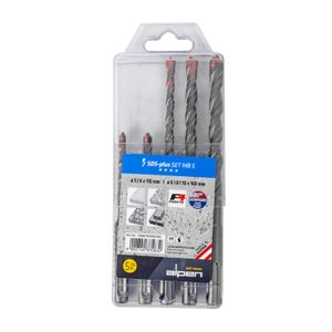 ALPEN F4 Sds Drill Bit Set 5 Piece 5 6 X 110mm 6 8 10 Mm X 160mm In P